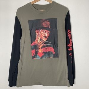 Nightmare On Elm Street 3 Freddy Krueger Long Sleeve Graphic Crew Neck Shirt